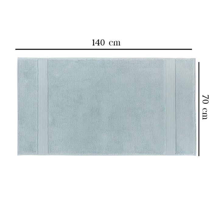 Mijölnir Chicago Bath Toalla de Baño 70 x 140 cm - Azul Claro 100% Algodón 450 gr/m²